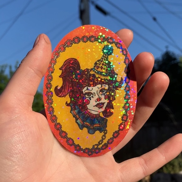 Handmade holographic stickers. 10 pack assorted. - Picture 4 of 8